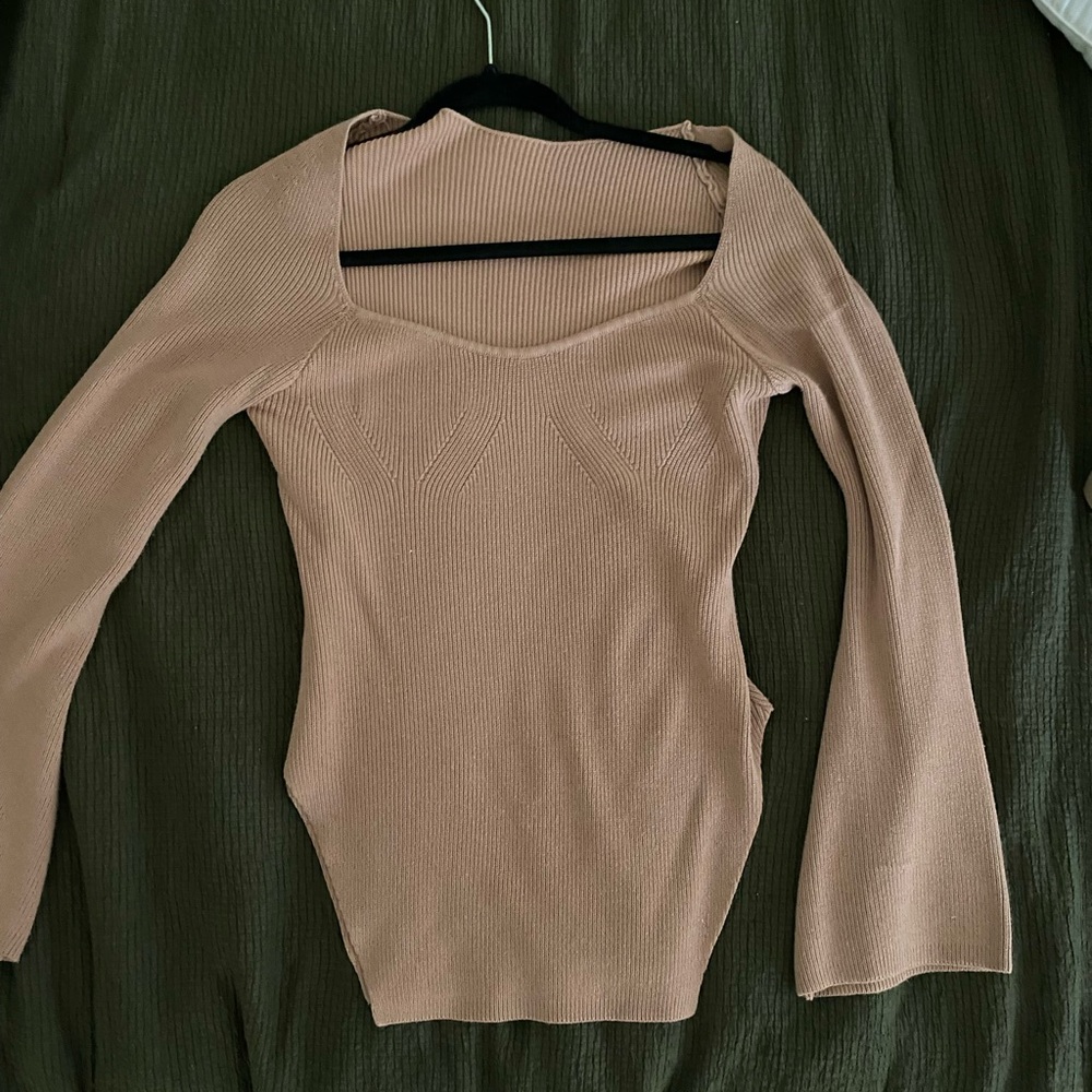 Long Sleeve Ribbed Top